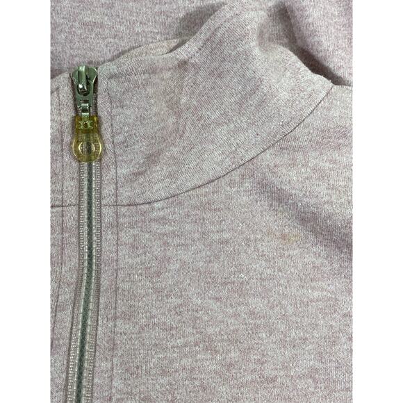 Nordstrom Womens Knit Zip Up Jacket Size XL Heathered Pink READ - Picture 6 of 12